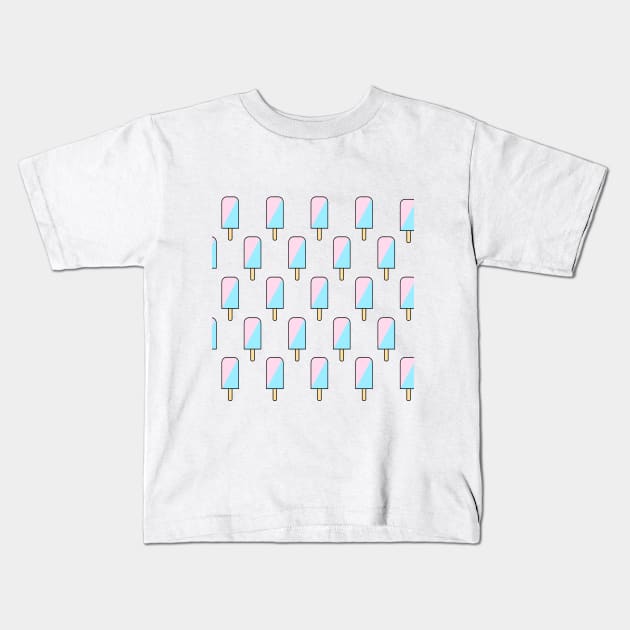 Ice cream pattern Kids T-Shirt by DarkoRikalo86